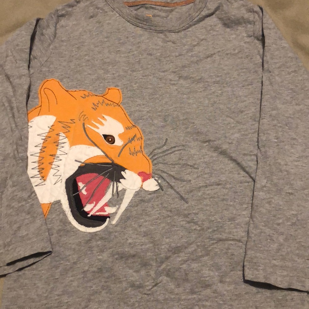 Mini Boden Tiger Appliqué shirt
